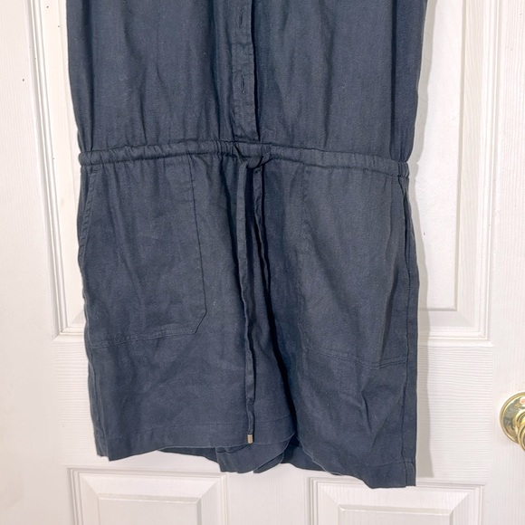 LAUREN RALPH LAUREN Linen Black Sleeveless Jumpsuit Size 6 Medium - Picture 4 of 7